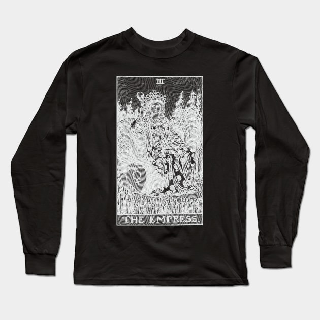 Empress Tarot Card Long Sleeve T-Shirt by DesignDLW